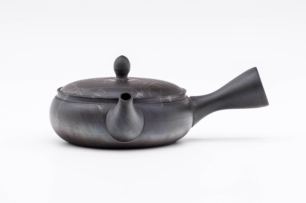 Mogake Seaweed Yōhen Flat Tokoname Teapot - 200ml