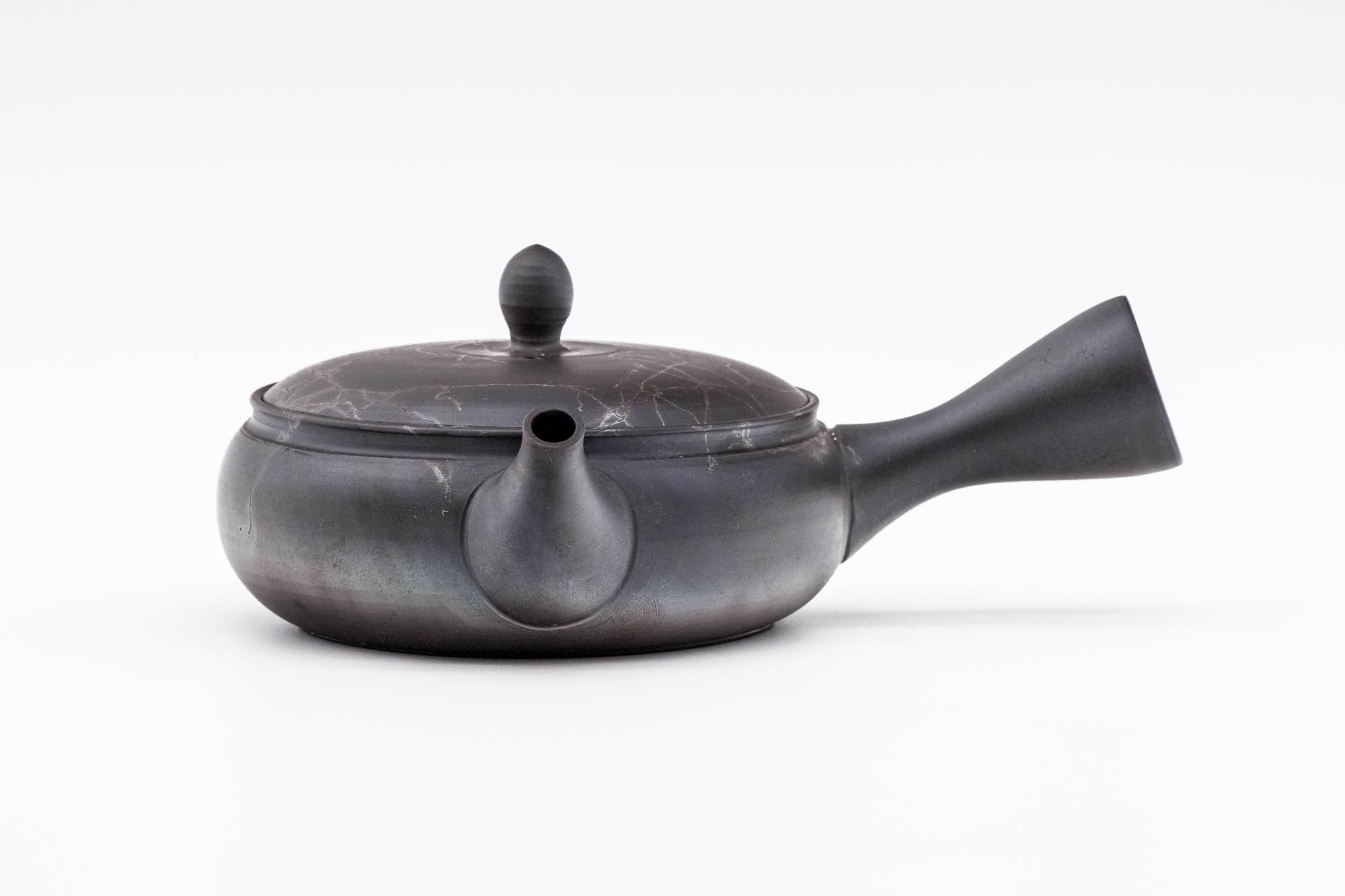 Mogake Seaweed Yōhen Flat Tokoname Teapot - 200ml