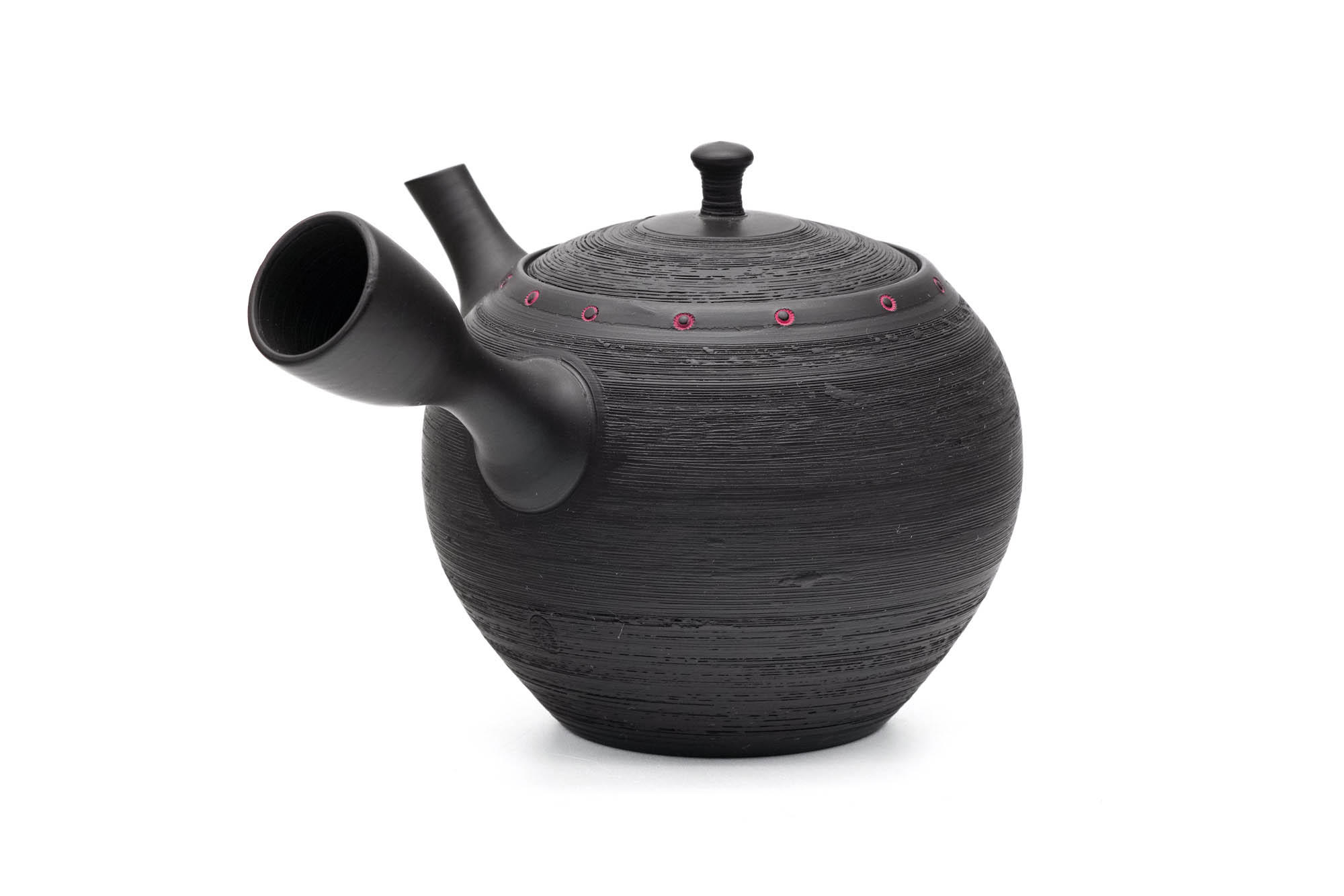 Tea Set - Matsugawa Kokudei Tokoname-yaki Teapot with 5 Porcelain Teacups