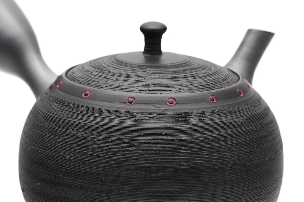 Tea Set - Matsugawa Kokudei Tokoname-yaki Teapot with 5 Porcelain Teacups