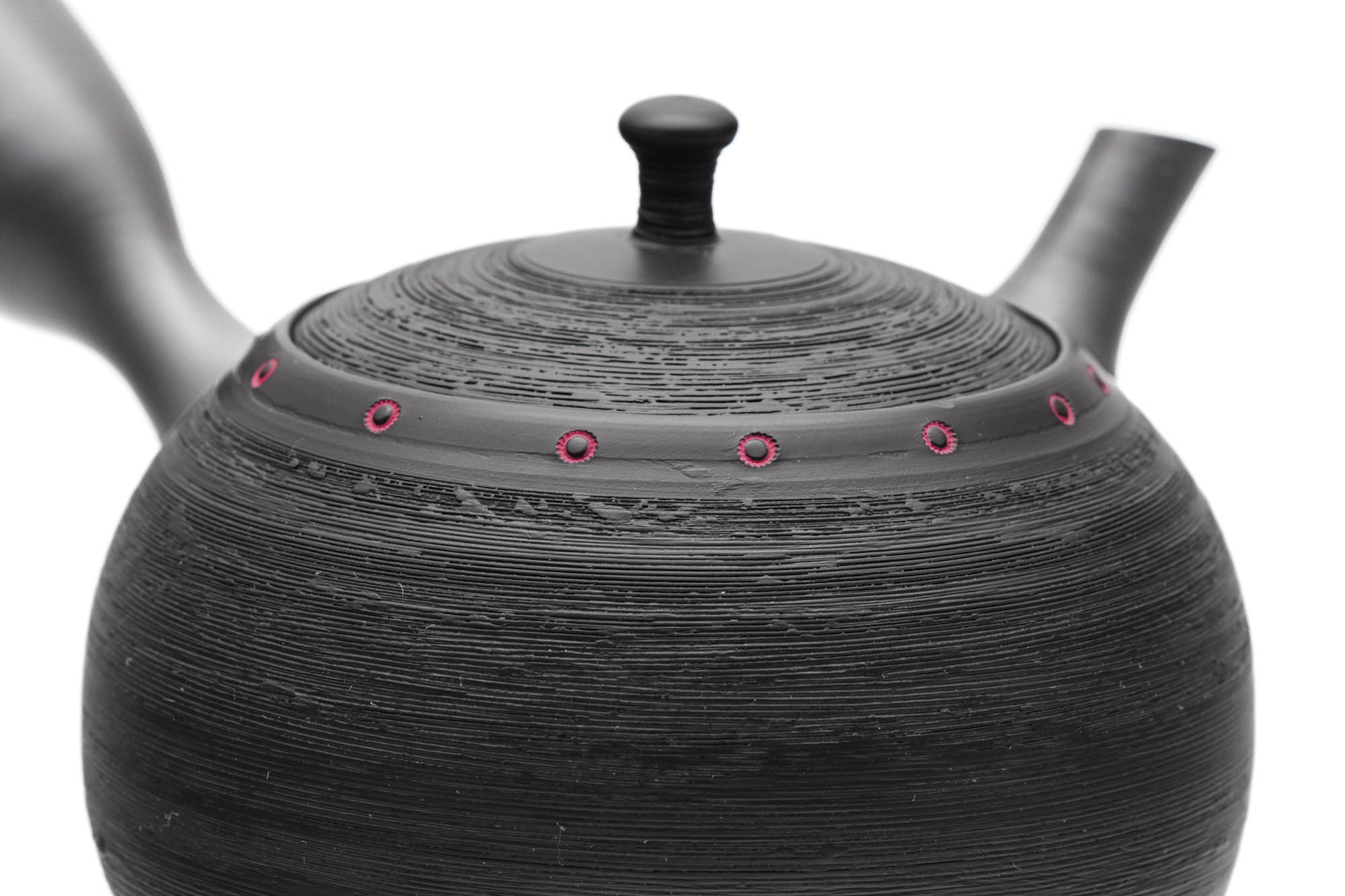 Tea Set - Matsugawa Kokudei Tokoname-yaki Teapot with 5 Porcelain Teacups