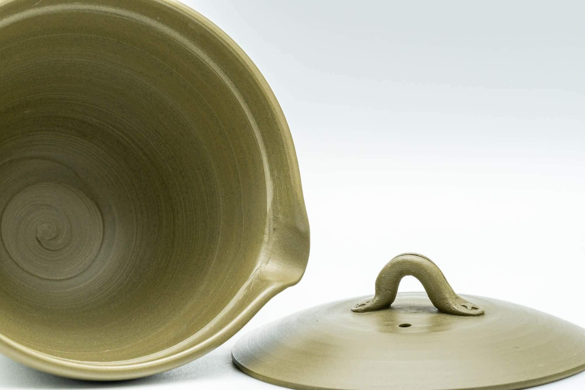 Japanese Shiboridashi - 吉川秀樹 Hideki Yoshikawa Green Ryokudei Tokoname-yaki Teapot - 80ml