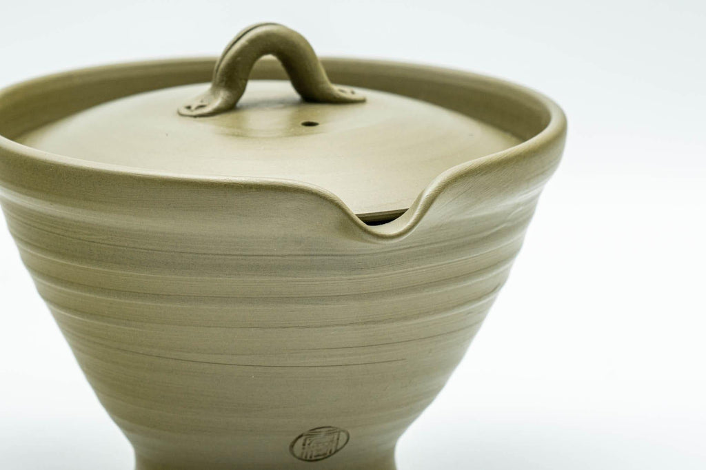 Japanese Shiboridashi - 吉川秀樹 Hideki Yoshikawa Green Ryokudei Tokoname-yaki Teapot - 80ml