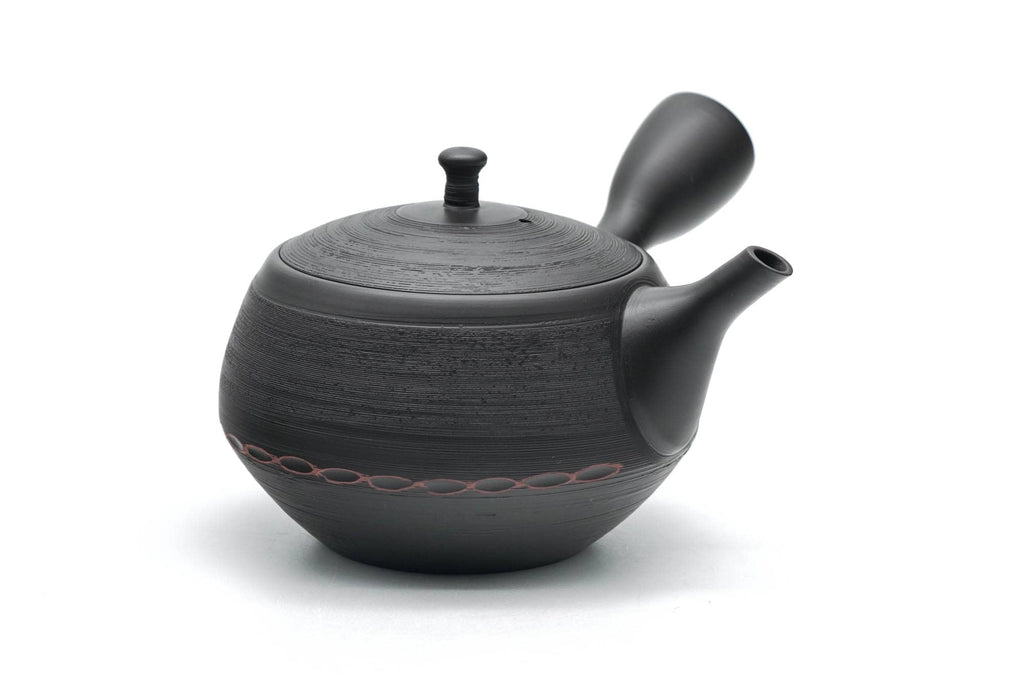 Tea Set - Shudashi Kokudei Tokoname Teapot with 5 Porcelain Teacups