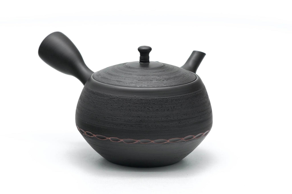 Tea Set - Shudashi Kokudei Tokoname Teapot with 5 Porcelain Teacups