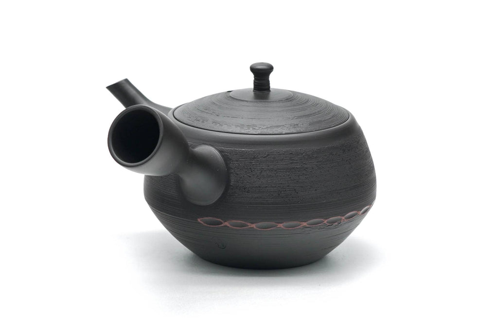 Tea Set - Shudashi Kokudei Tokoname Teapot with 5 Porcelain Teacups