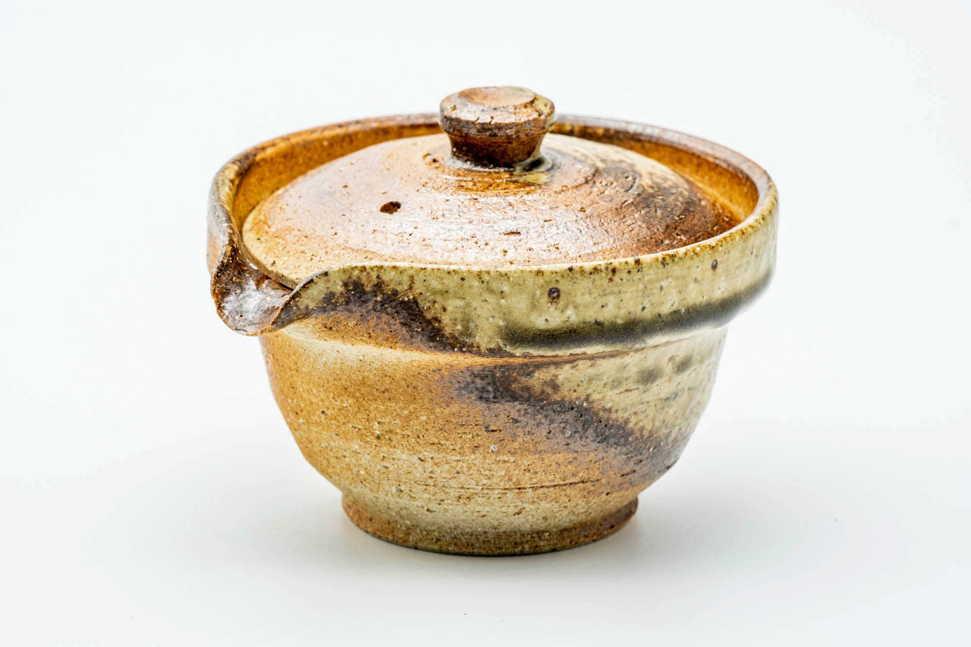 Japanese Shiboridashi - Ash Glazed Shigaraki-yaki Teapot - 130ml