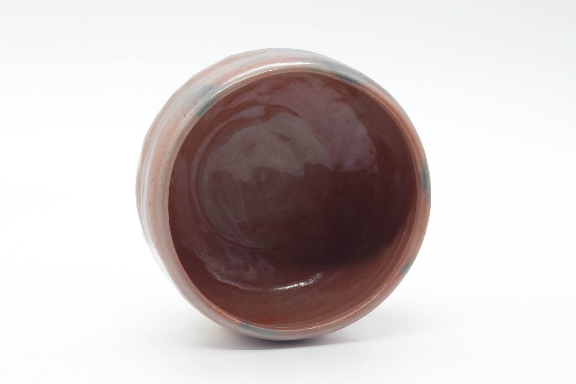 Japanese Matcha Bowl - 藤沢栗山 Fujisawa Ritsuzan - Red Black Aka-raku Chawan - 500ml