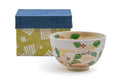 Japanese Matcha Bowl - Floral Kyo-yaki Chawan