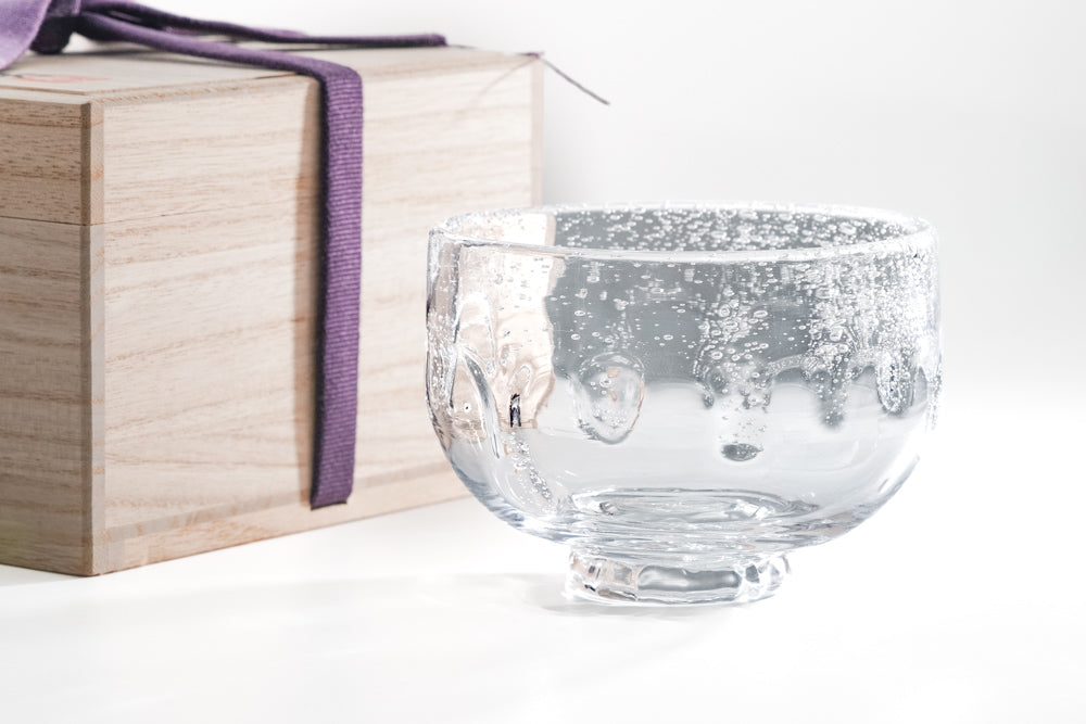 Glass Raku Makugusuri Chawan