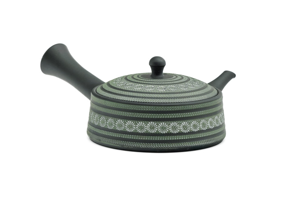 Green Mishima Kokudei Tokoname Teapot - 200ml
