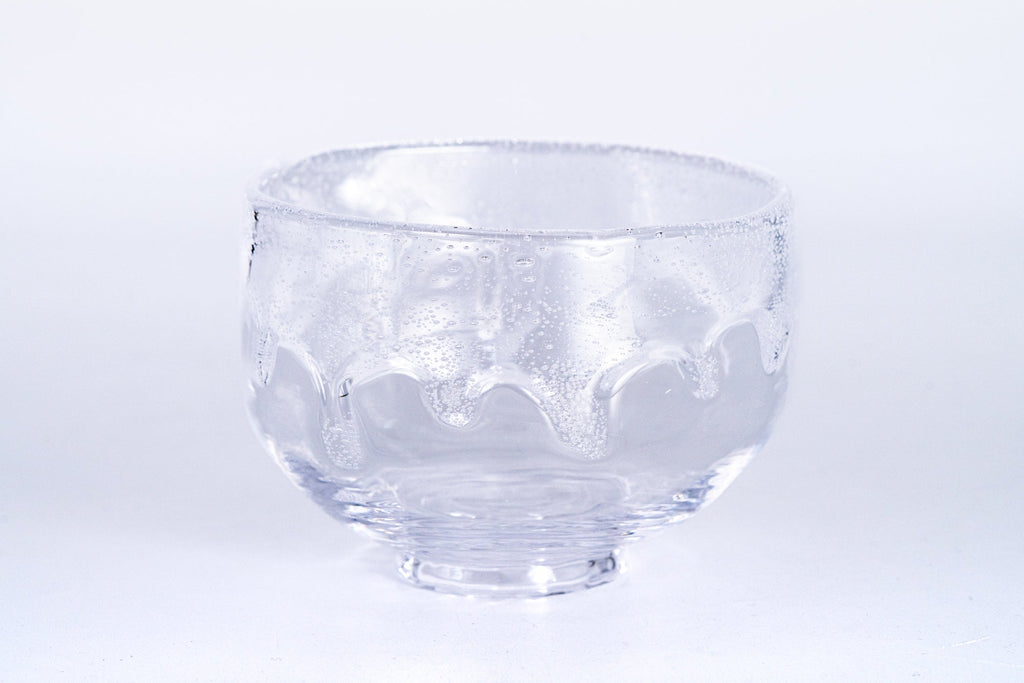 Glass Raku Makugusuri Spouted Matcha Bowl