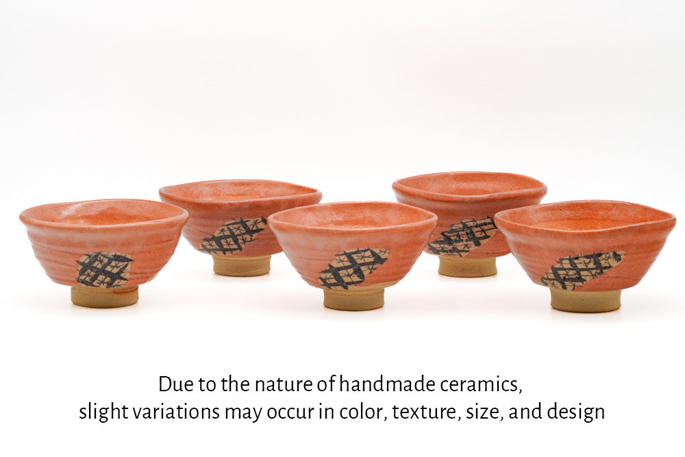 Hira-gata Aka-Oribe Chawan