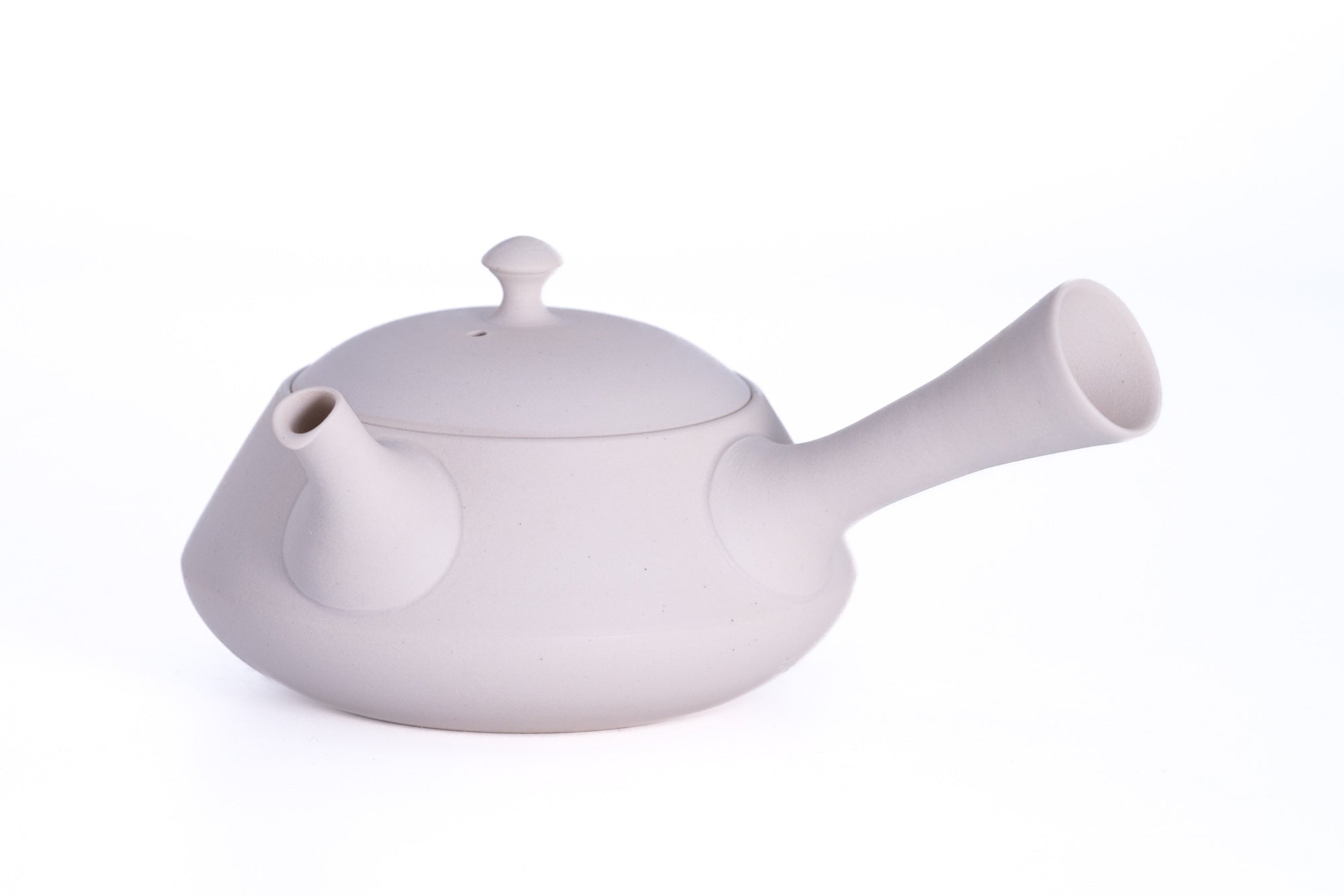 Trapezoidal White Tokoname Teapot - 200ml
