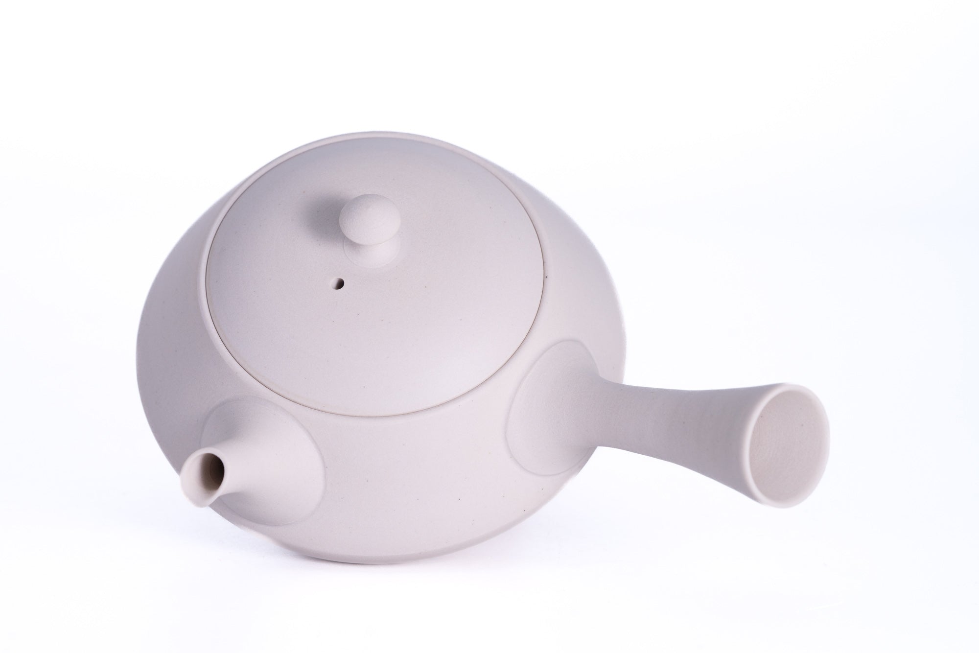 Trapezoidal White Tokoname Teapot - 200ml
