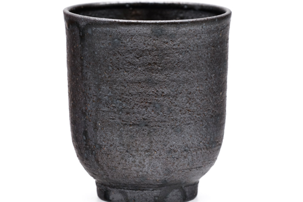 Matte Black Tsutsu-gata Yunomi - 270ml