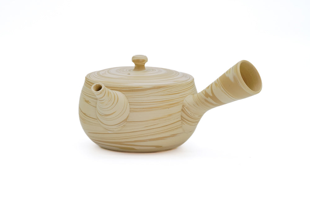Yellow Nerikomi Marbled Tokoname Teapot - 250ml