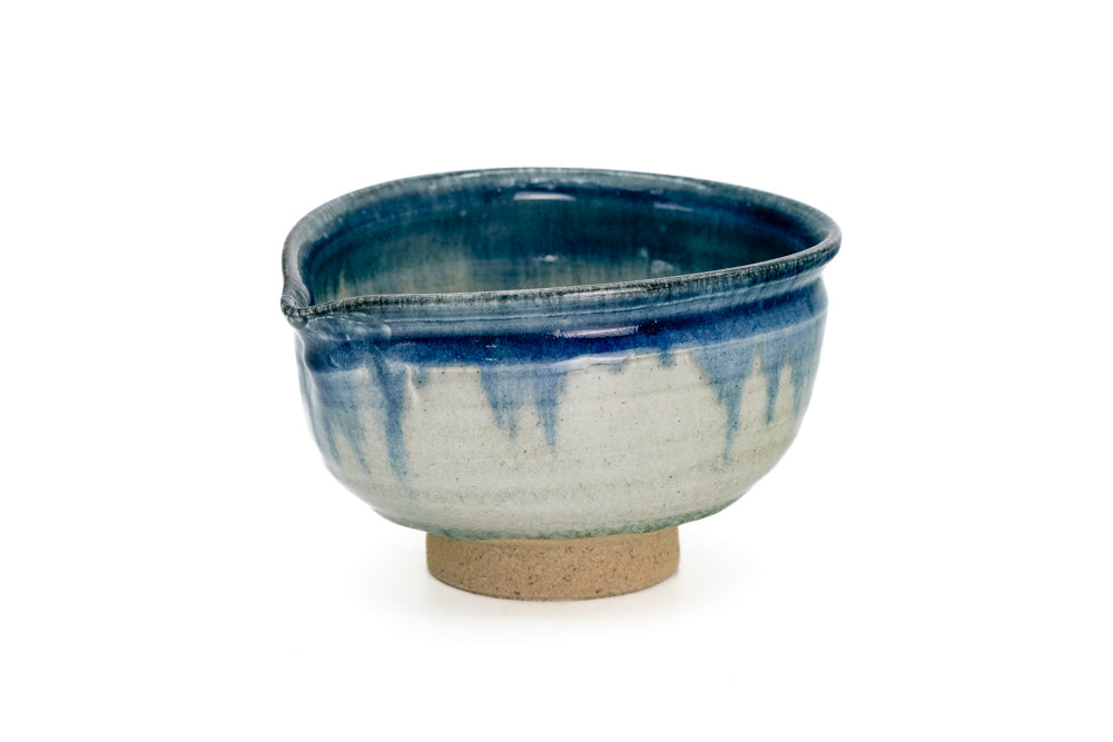 Blue-Green Ofuke Spouted Chawan