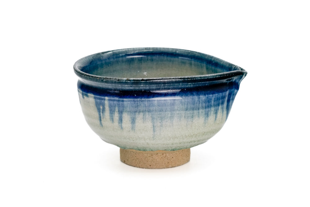 Blue-Green Ofuke Spouted Chawan