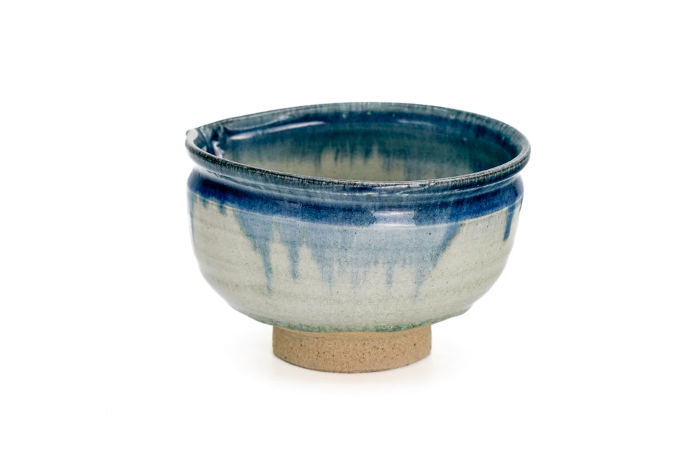 Blue-Green Ofuke Spouted Chawan