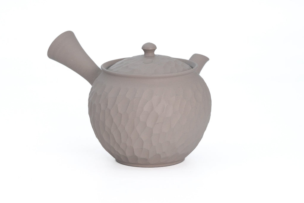 Carved Grey Tokoname Tea Set