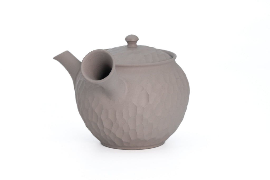 Carved Grey Tokoname Tea Set