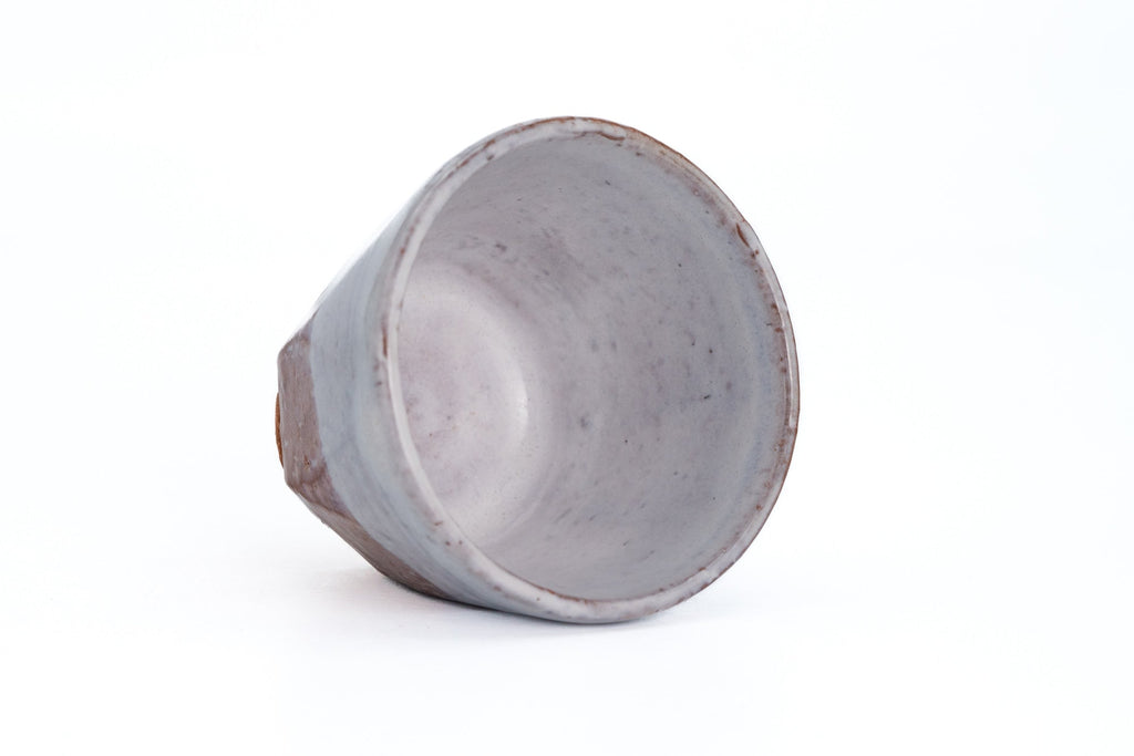 Two-tone Faceted Hagi-yaki Sencha Cup - 125ml
