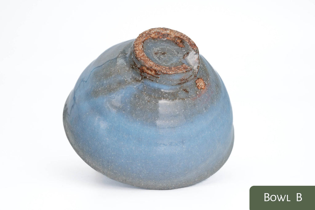 Milky Blue Hagi-yaki Ido Chawan