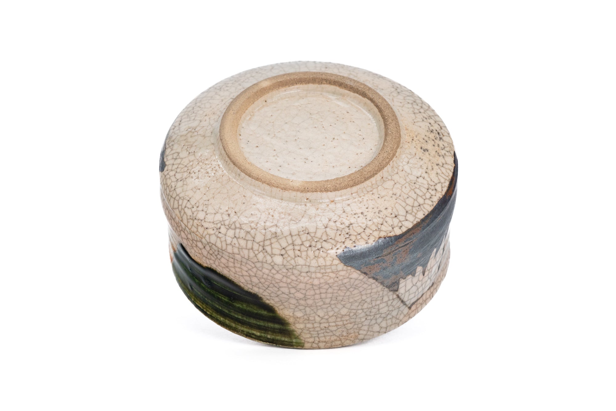 Mt. Fuji Ao-Oribe Chawan