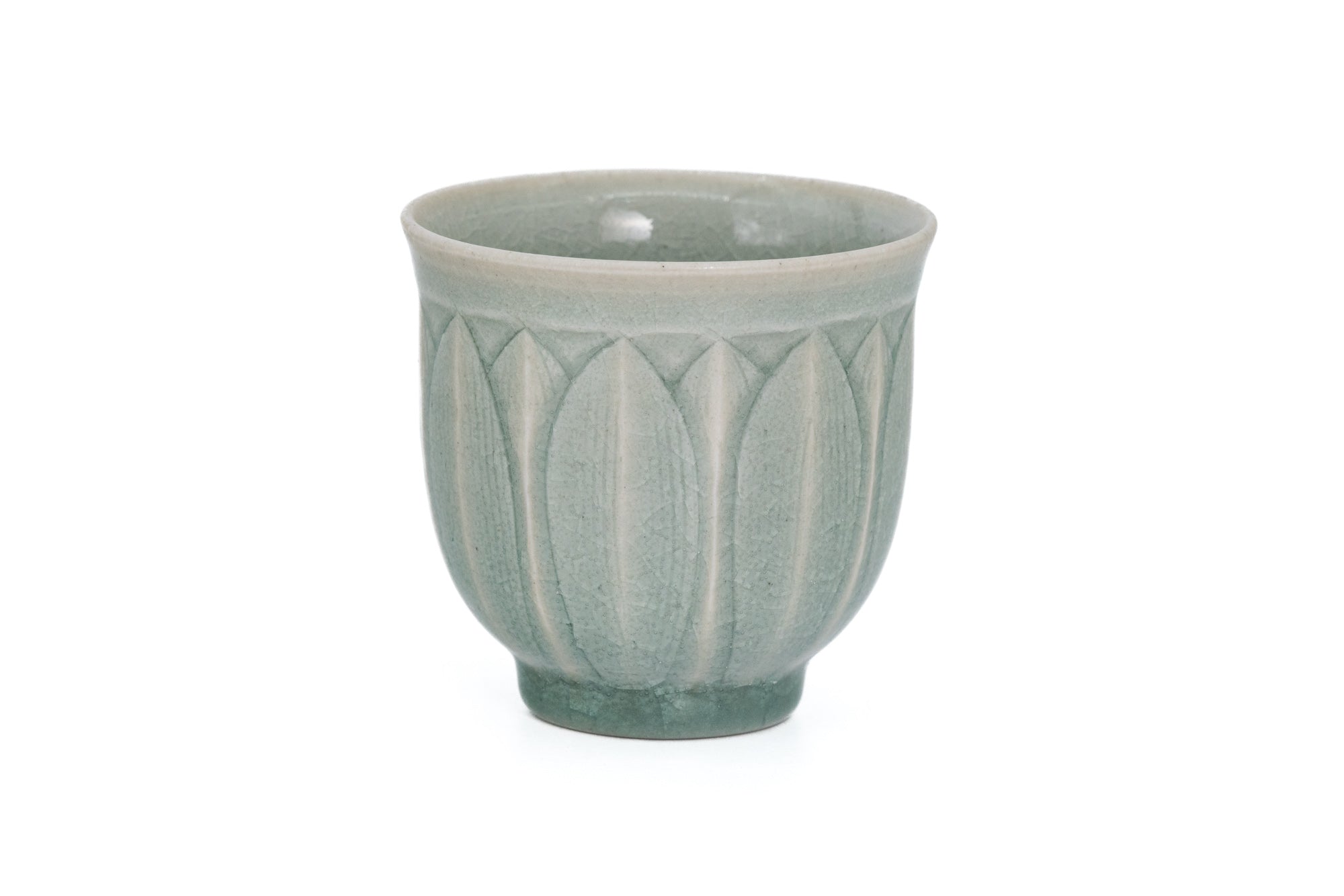 Celadon Lotus Petals Teacup - 150ml