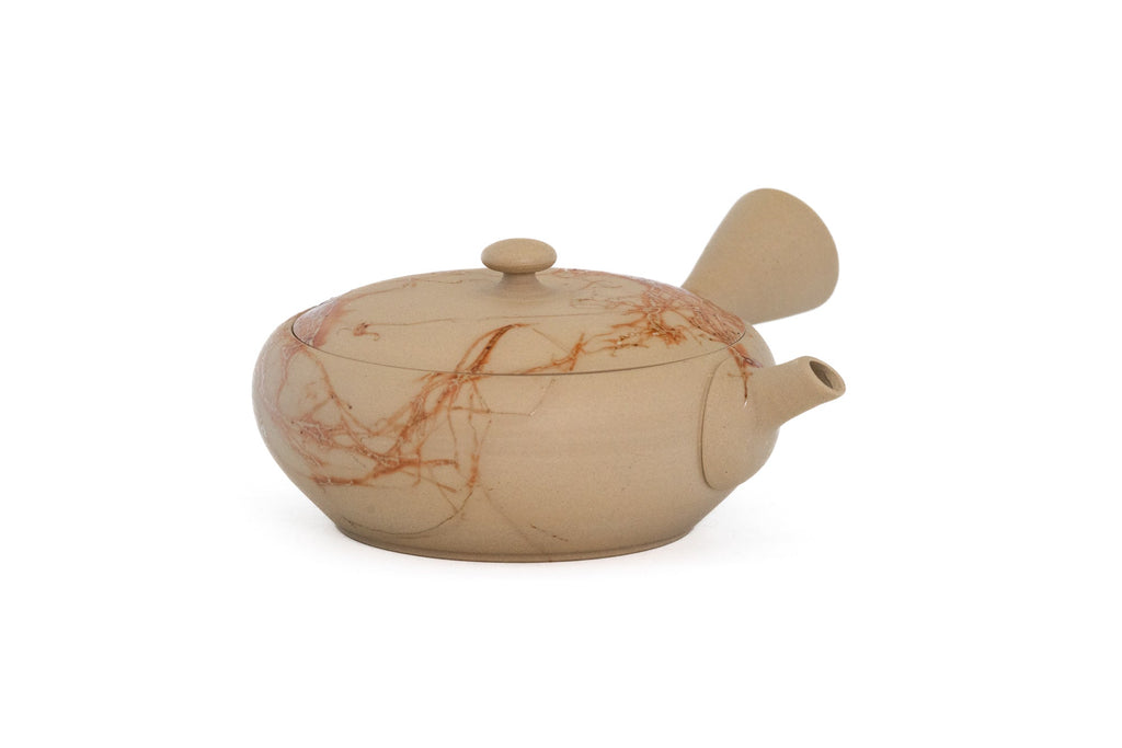 Mogake Beige Yakishime Tokoname Teapot - 150ml