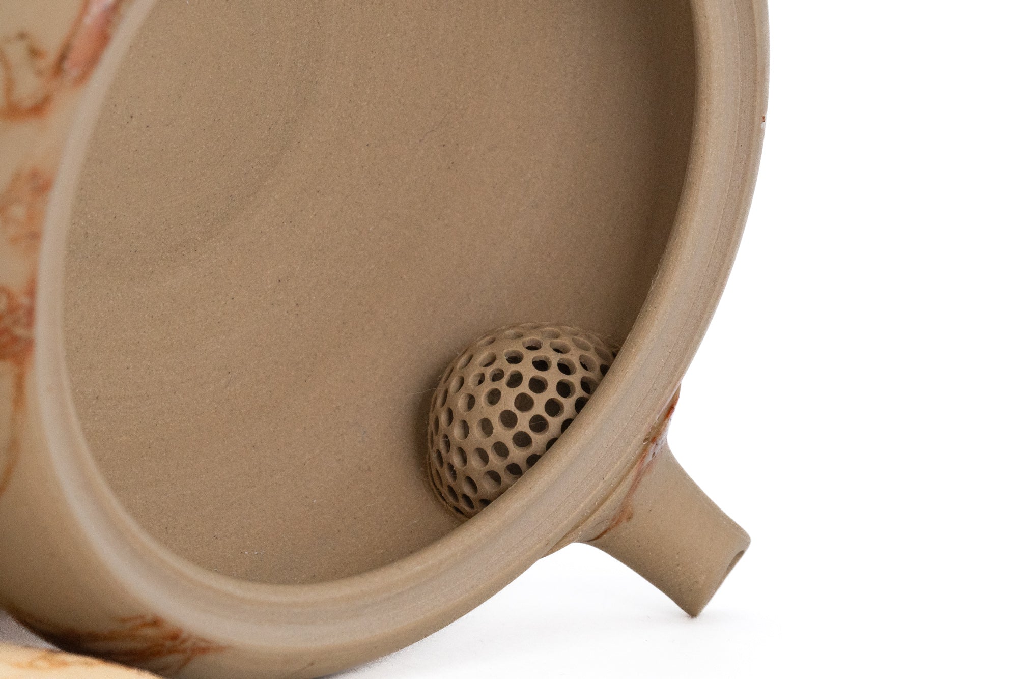 Mogake Beige Yakishime Tokoname Teapot - 150ml