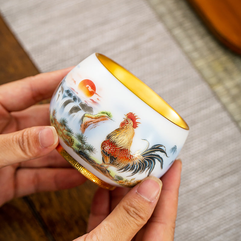 Golden Rooster Crows