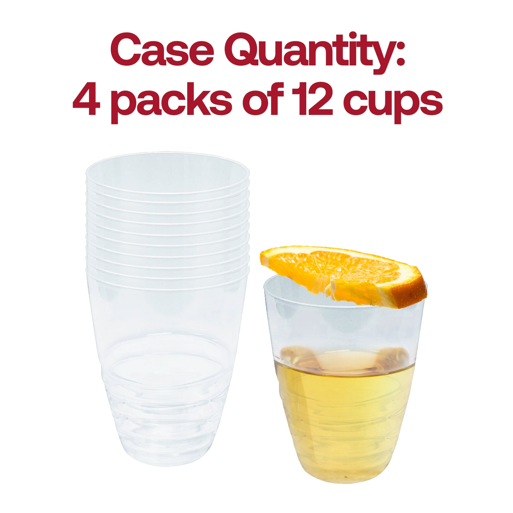 Clear Swirl Plastic Tumblers (17 oz )