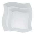 White Wave Plastic Dinnerware Value Set