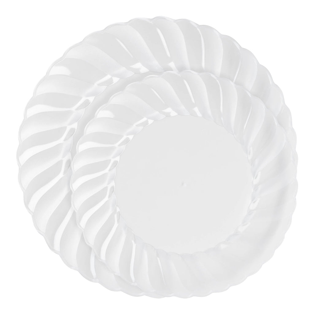 Clear Flair Plastic Dinnerware Value Set
