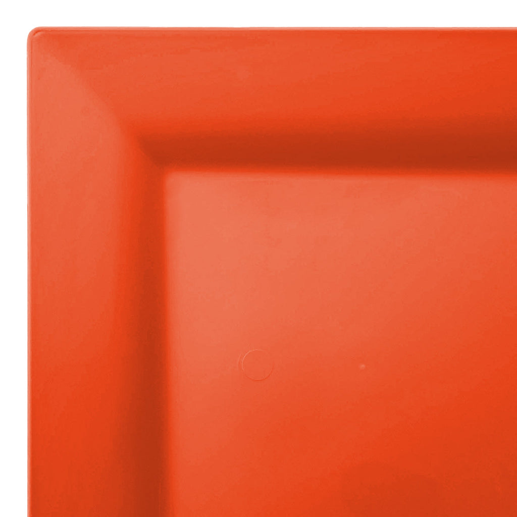 Tropical Coral Square Plastic Cake Plates (6.5")