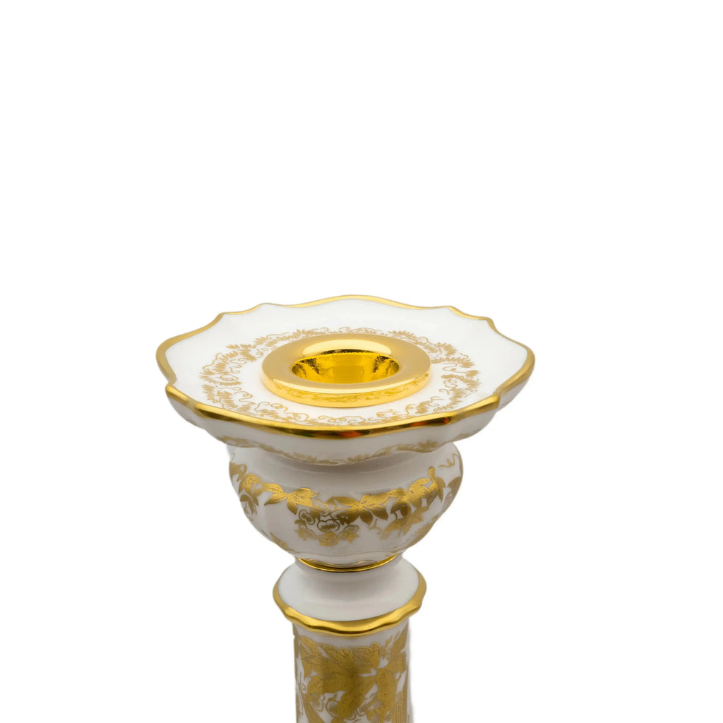 Royal Crown Derby Gold Aves Candlestick