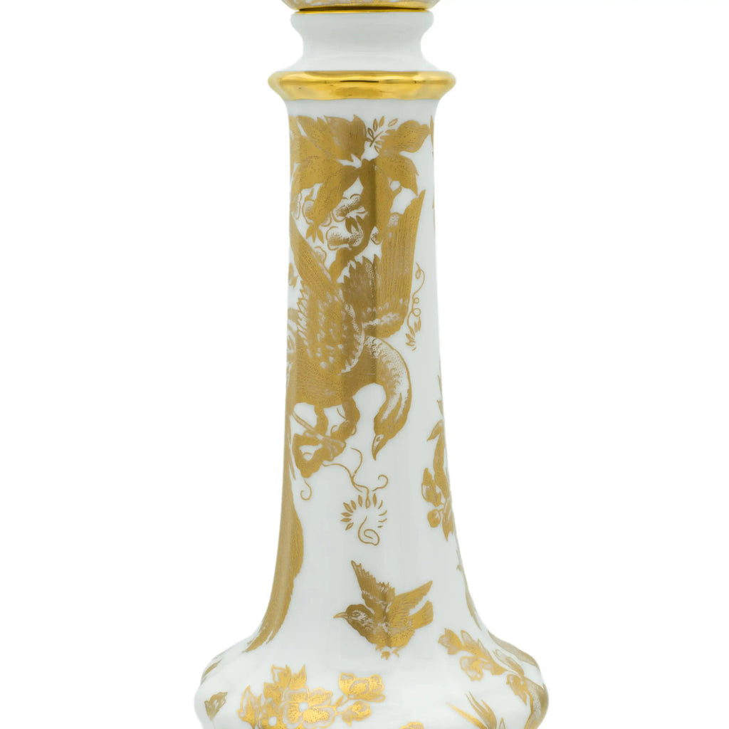Royal Crown Derby Gold Aves Candlestick