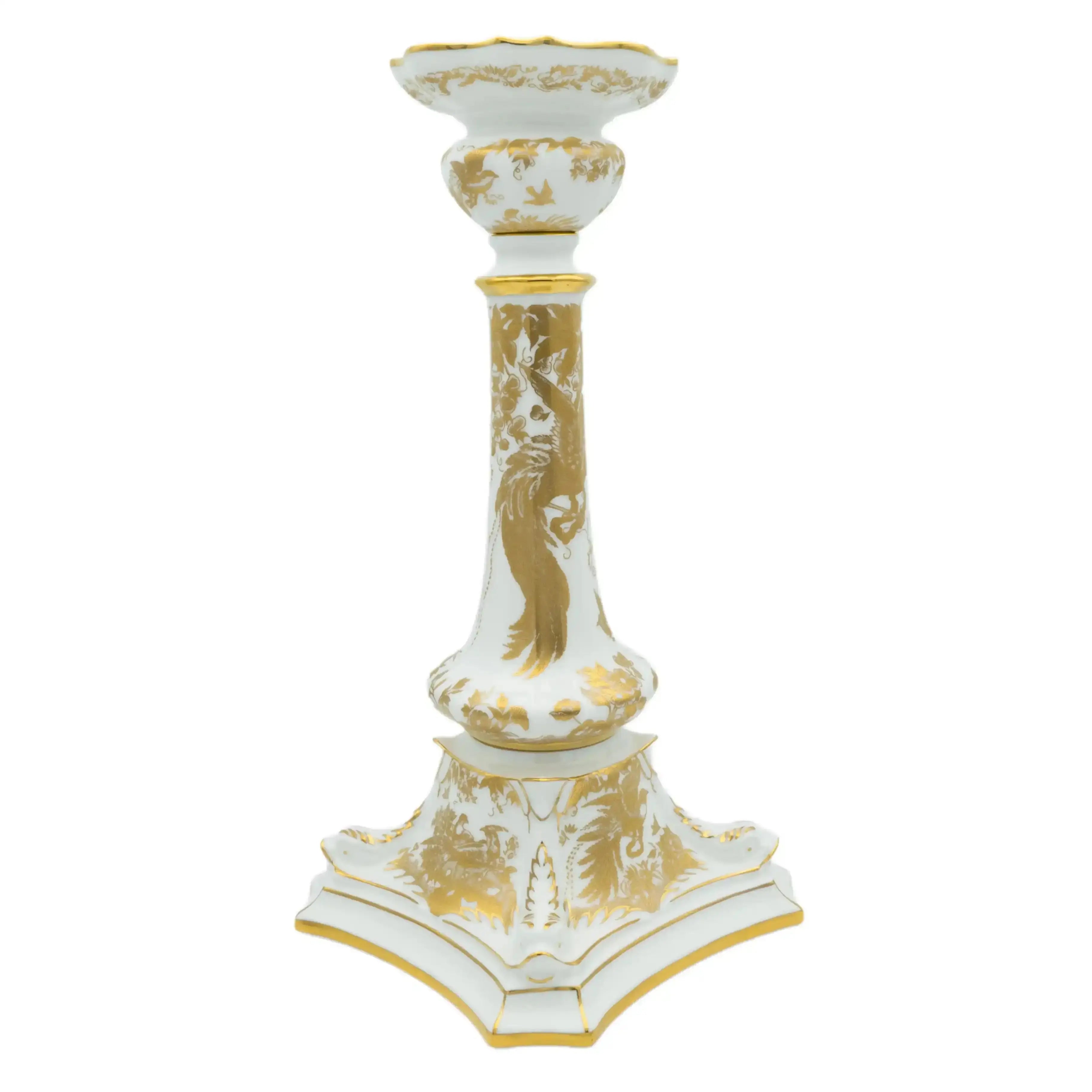 Royal Crown Derby Gold Aves Candlestick