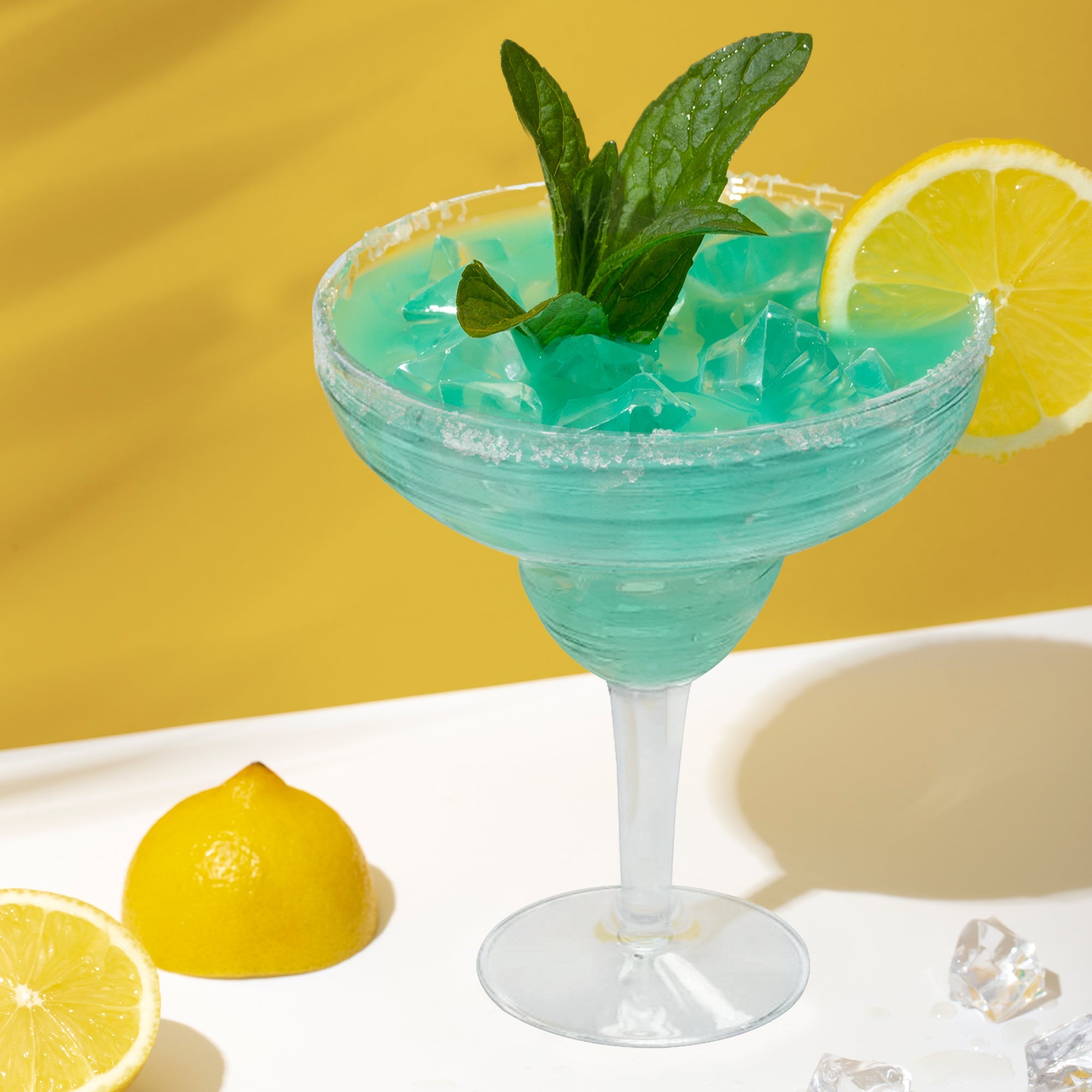Clear Spiral Margarita Plastic Goblets (14 oz )