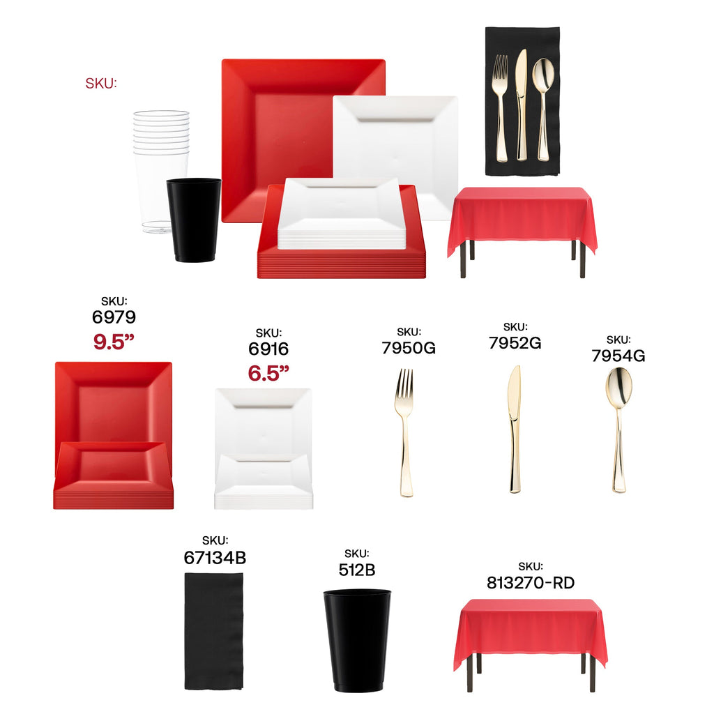 Red, White, Black and Gold NFL / NBA / MLB Set