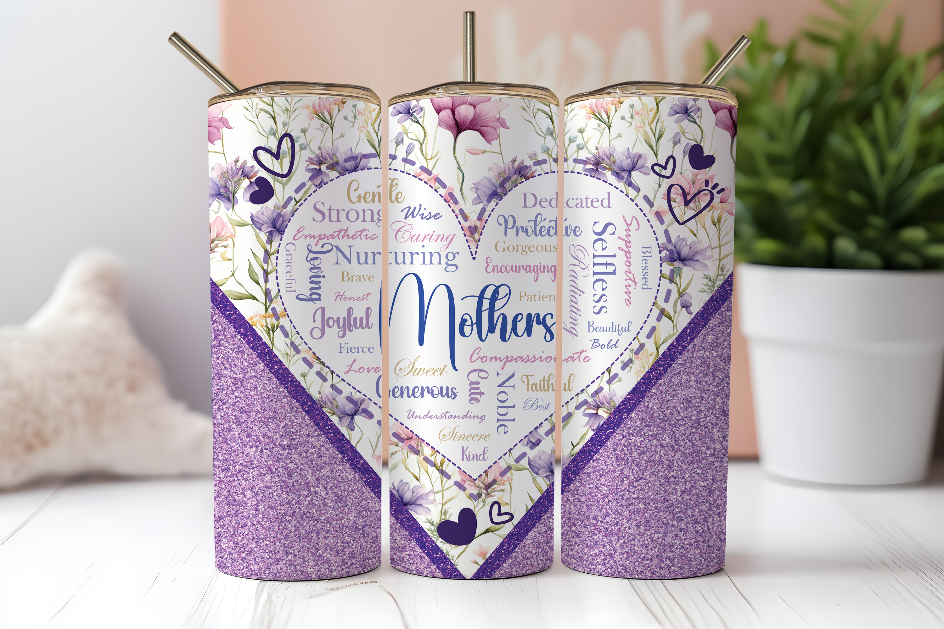 Assorted Ready to Press Sublimation Tumbler Prints (12 Pack) - Mother's Day 2025