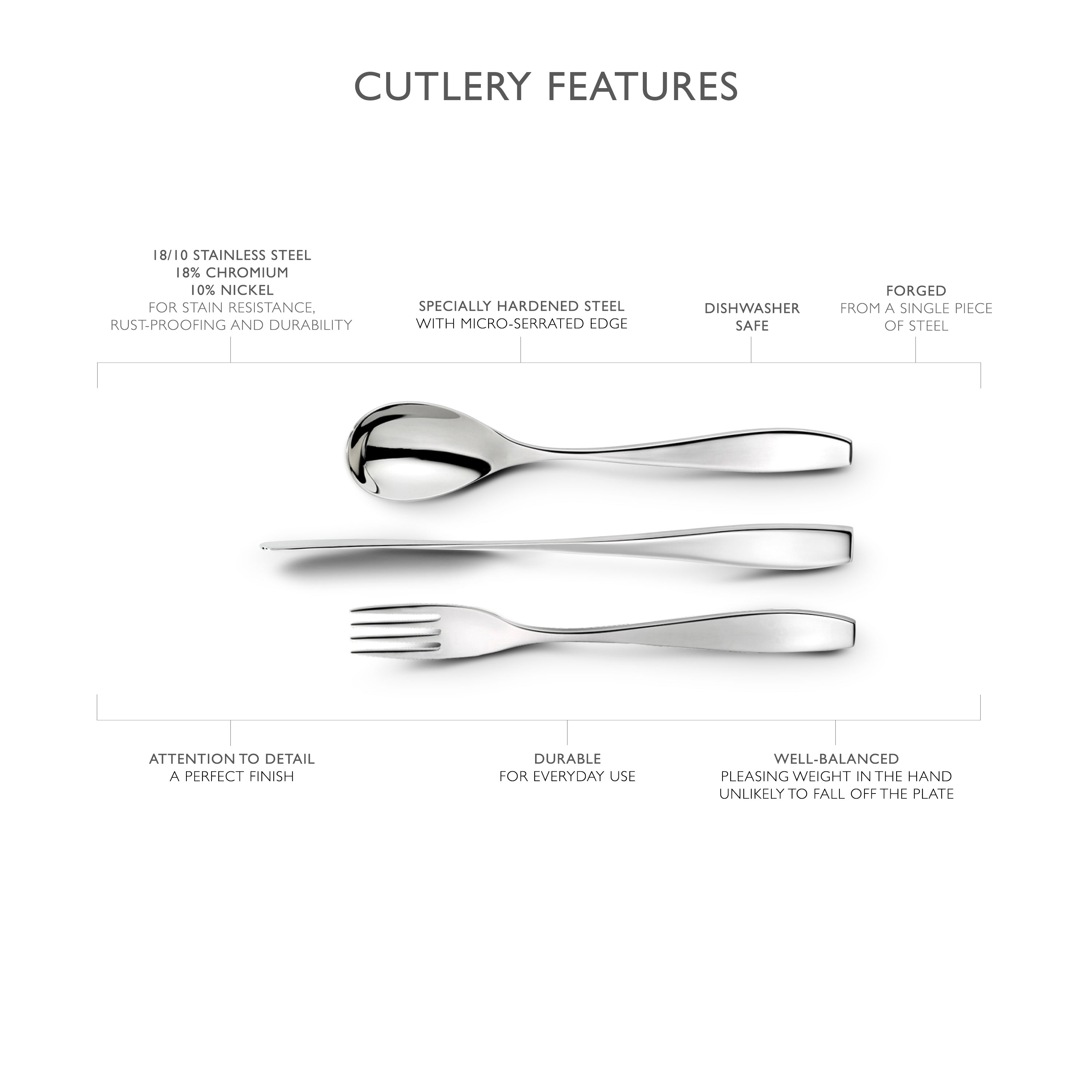 Vista Bright Dessert Spoon
