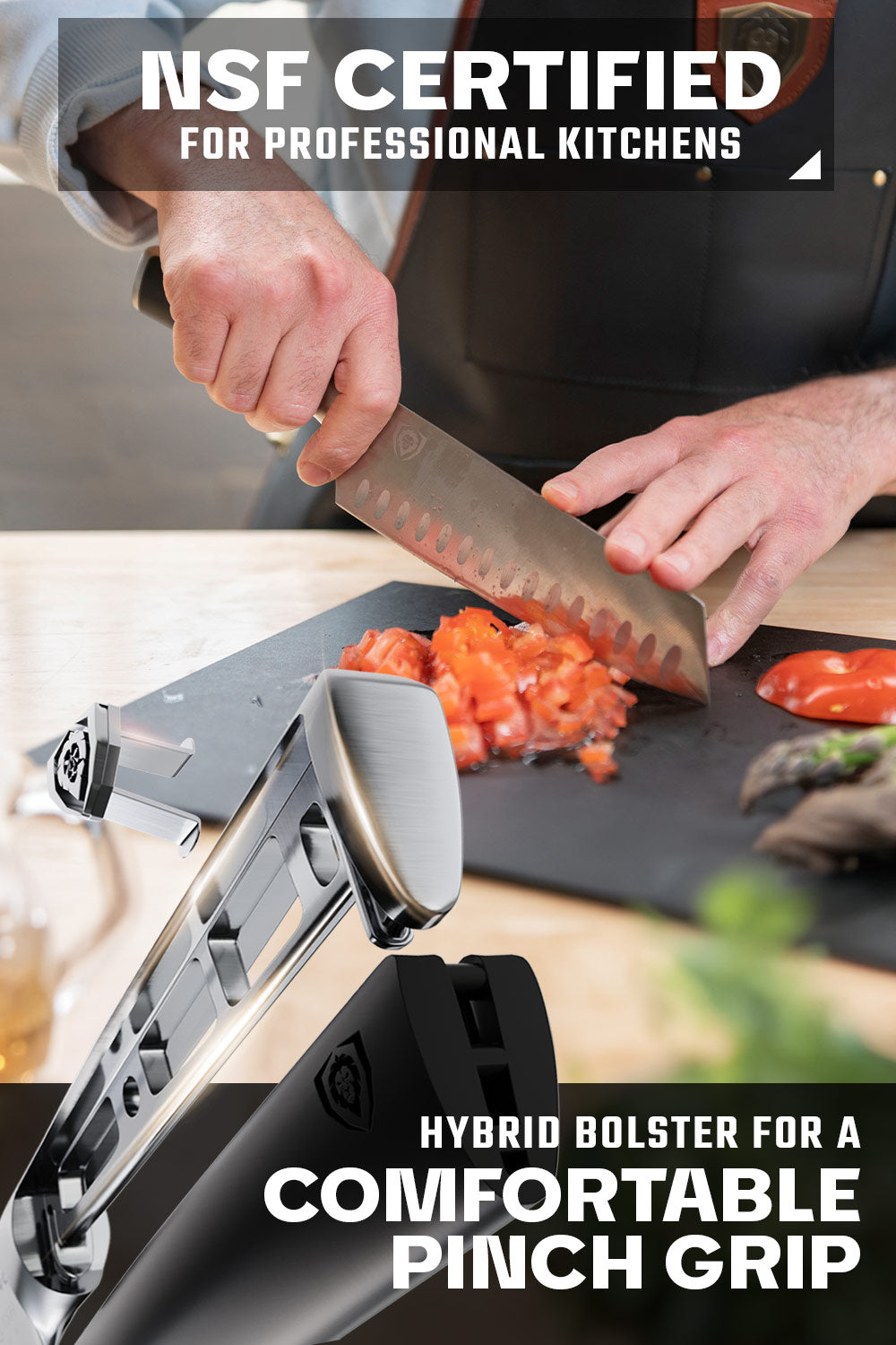 Santoku Knife 7" | Vanquish Series | NSF Certified | Dalstrong ©