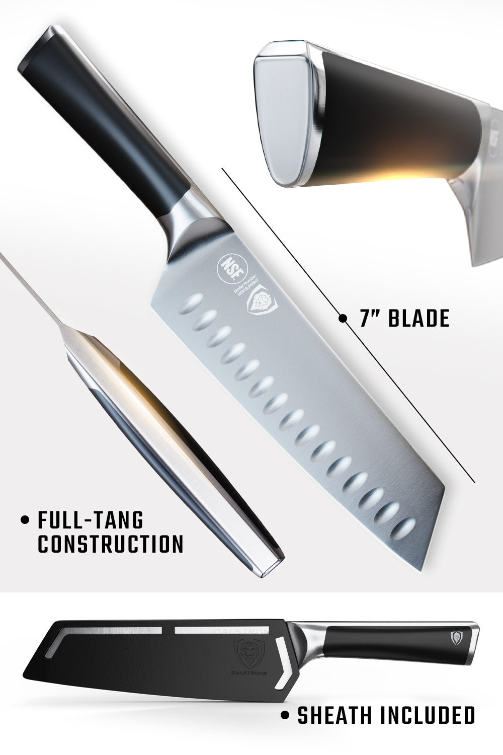 Santoku Knife 7" | Vanquish Series | NSF Certified | Dalstrong ©