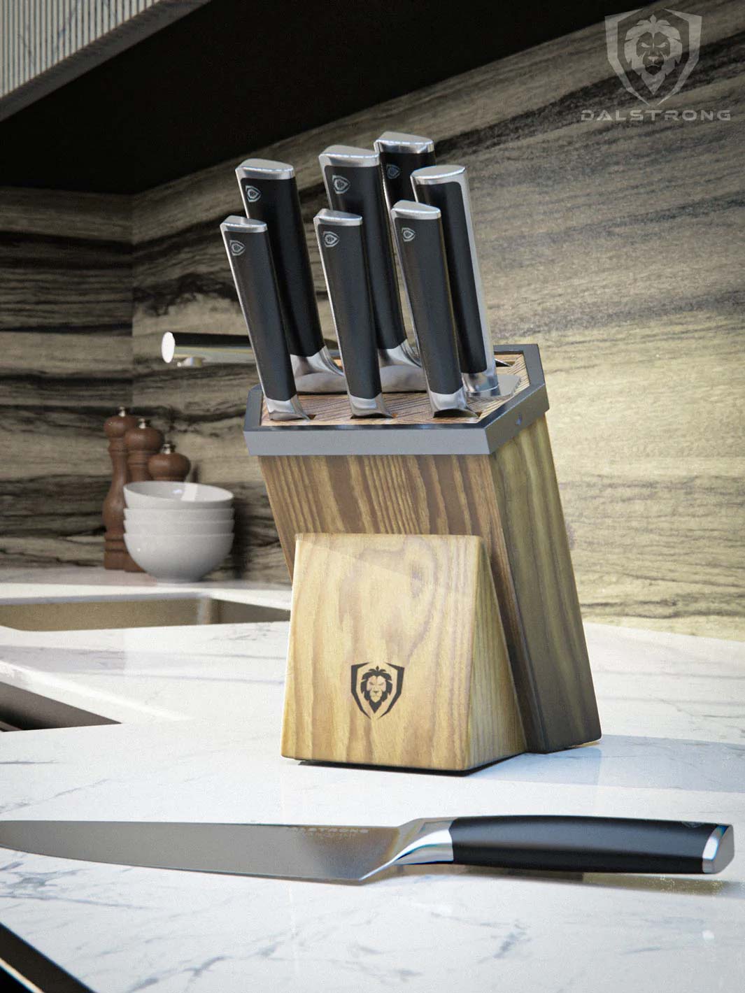 8-Piece Knife Block Set | Vanquish Series | NSF Certified | Dalstrong ©