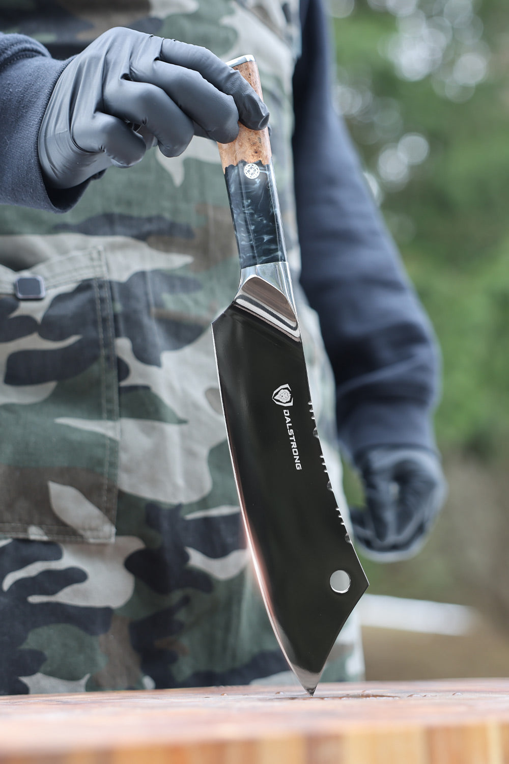 Valhalla Series Chef & BBQ Essentials | 8" Chef's Knife + 8" Chef-Cleaver Hybrid - The Crixus