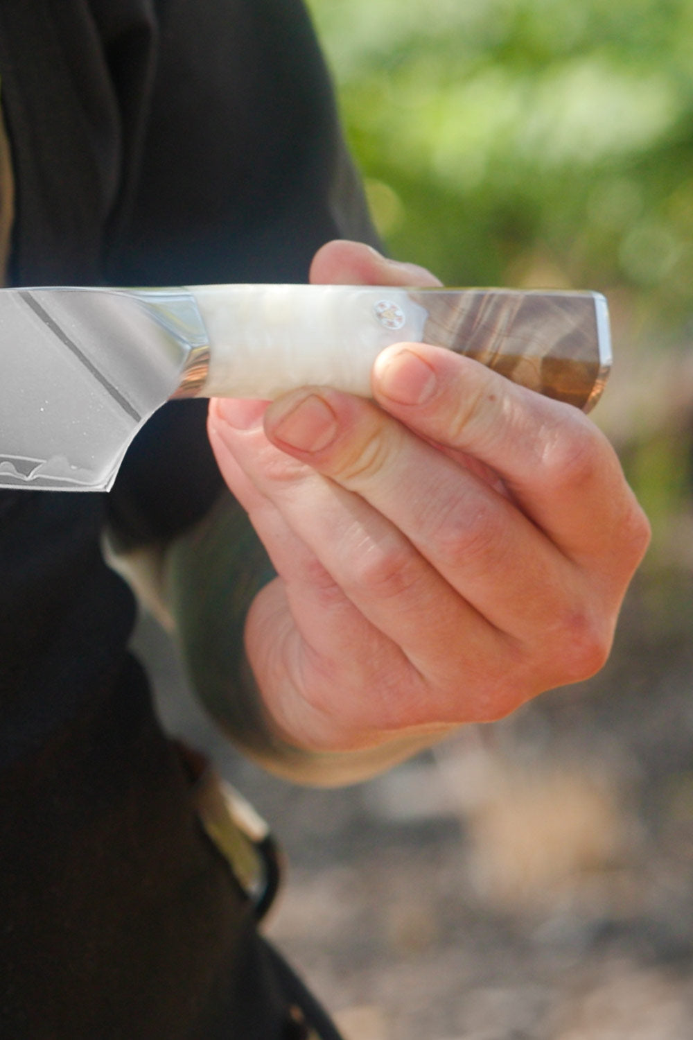Chef & Cleaver Crixus Knife 8" | White Handle | Valhalla Series | Dalstrong ©