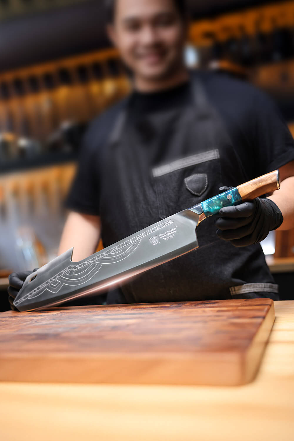 Annihilator Meat Cleaver with Stand 14" | Valhalla Series | Dalstrong ©